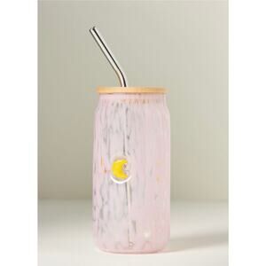 Anthropologie The Mystic Confetti Icon Juice Glass Tumbler with Lid